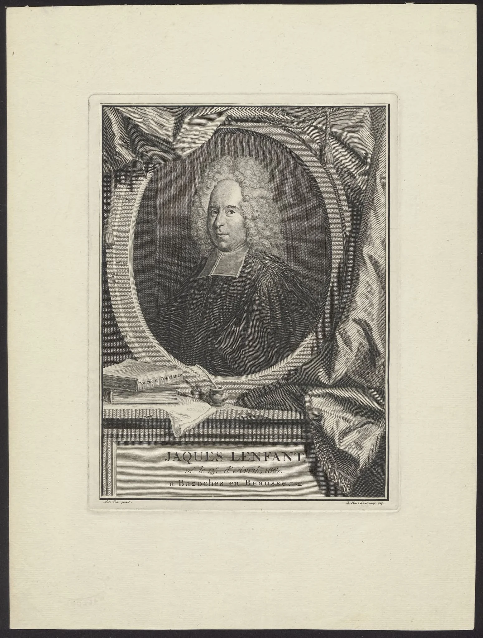 Portrait of Jaques Lenfant, detail
