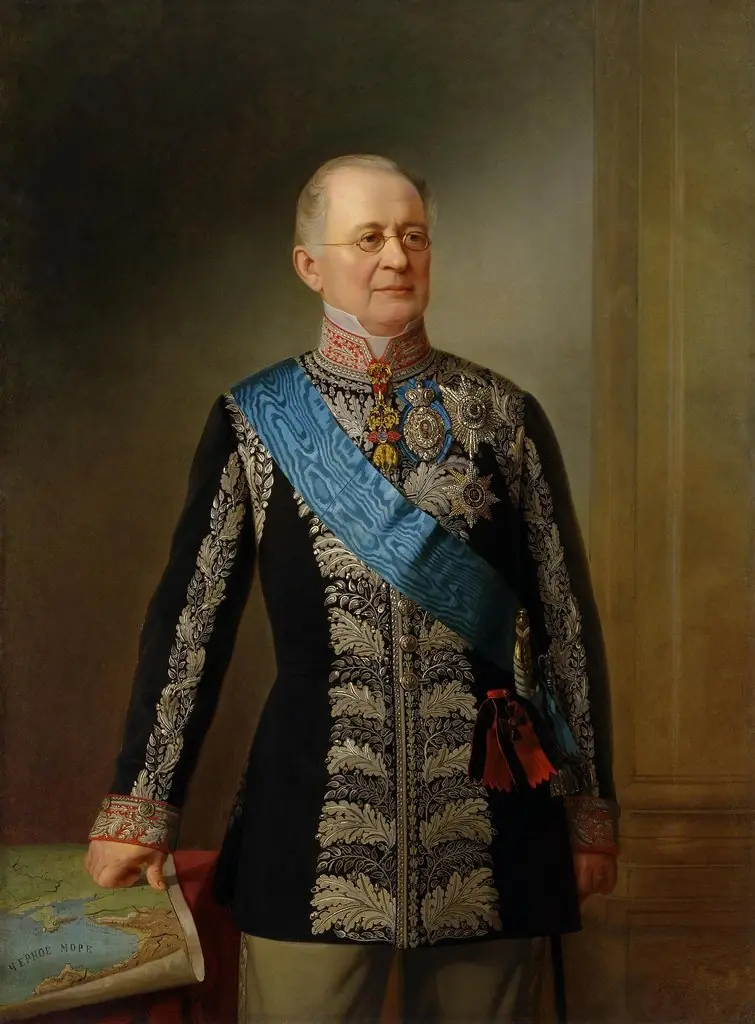 Portrait of Prince A.M. Gorchakov, by Georg von Bothmann, oil, 1874