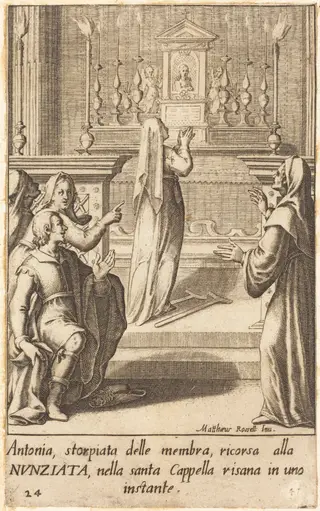 Antonia, by Jacques Callot, ink, 1619