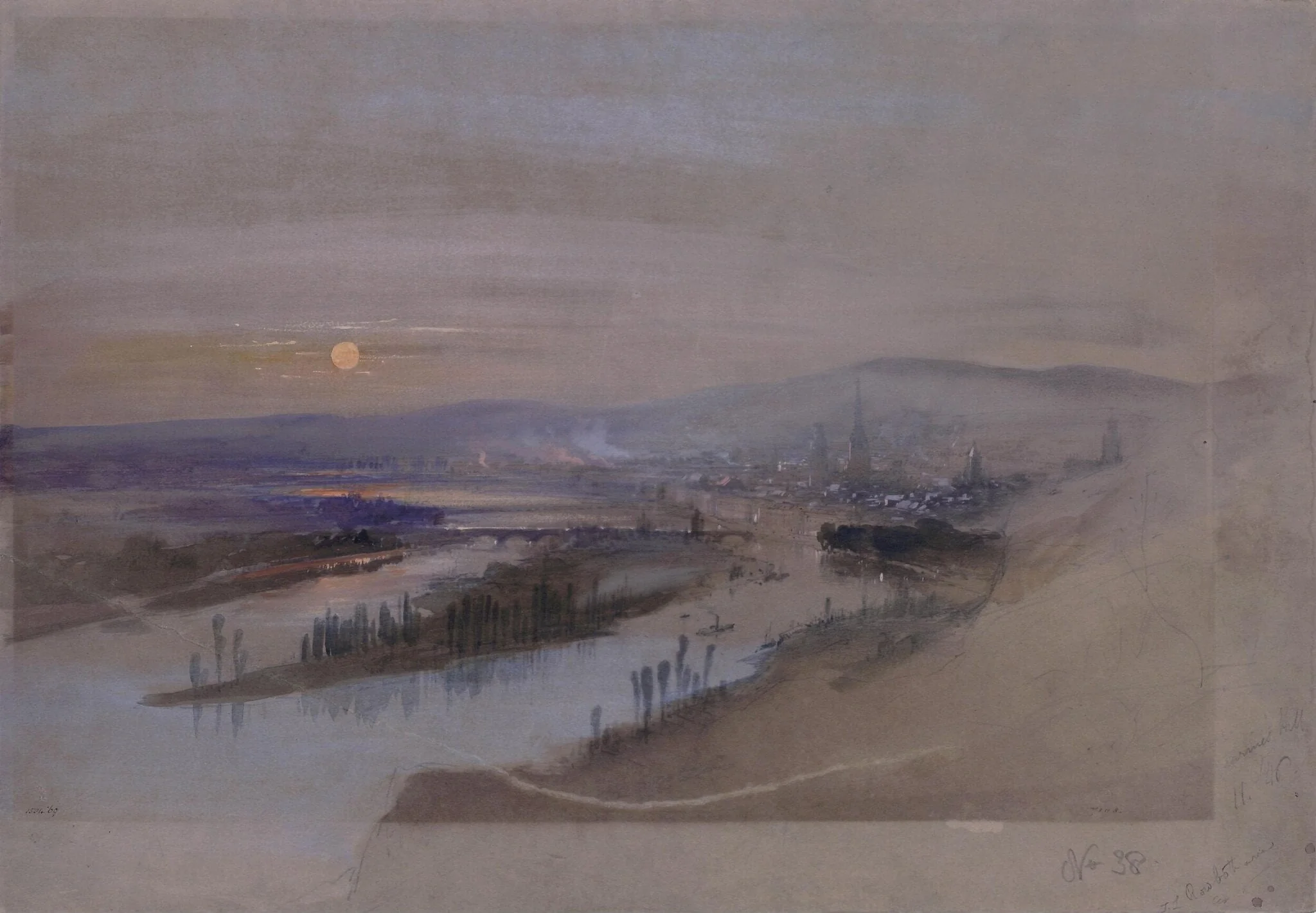 Rouen from St. Catherine's Hill, detail