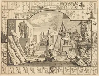 Analysis of Beauty: pl.1, by William Hogarth, ink, 1753