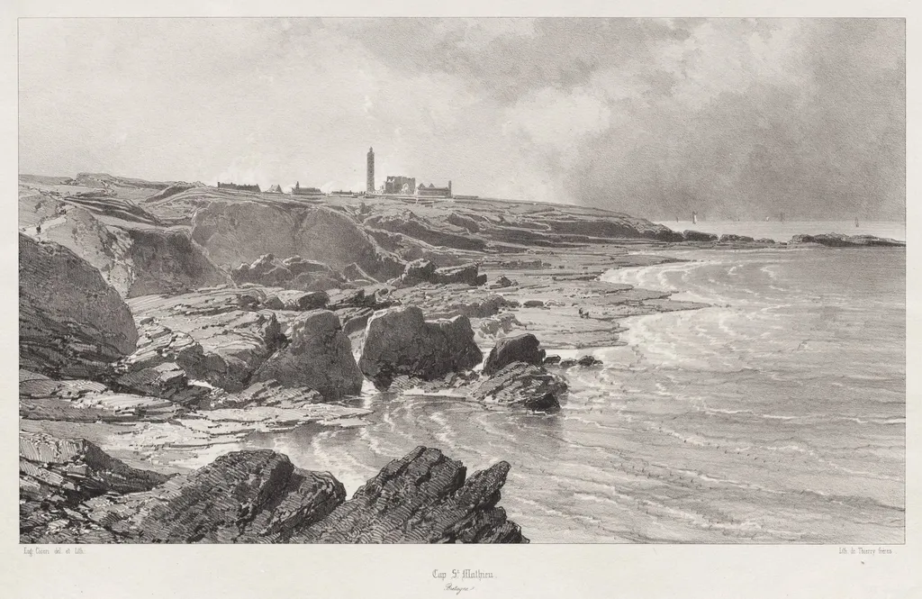 Cap St. Mathieu, by Eugène Cicéri, 1846