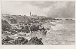 Cap St. Mathieu, by Eugène Cicéri, 1846