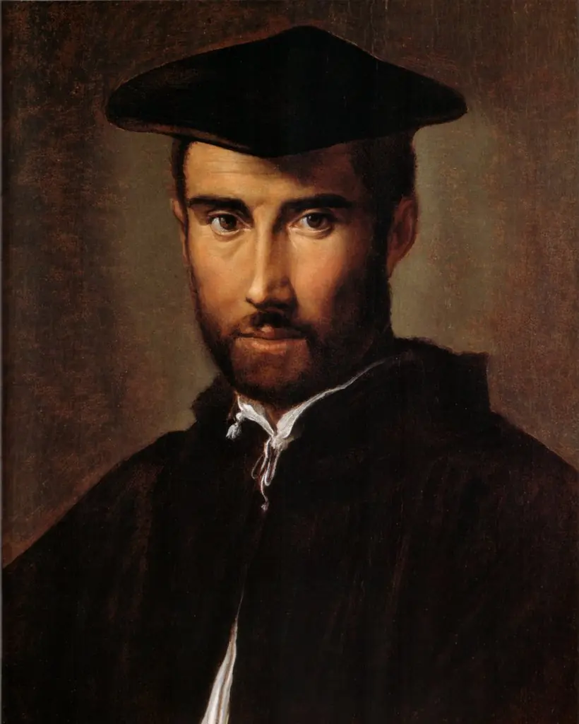Portrait of Pianerlotto, by Parmigianino, oil, 1528