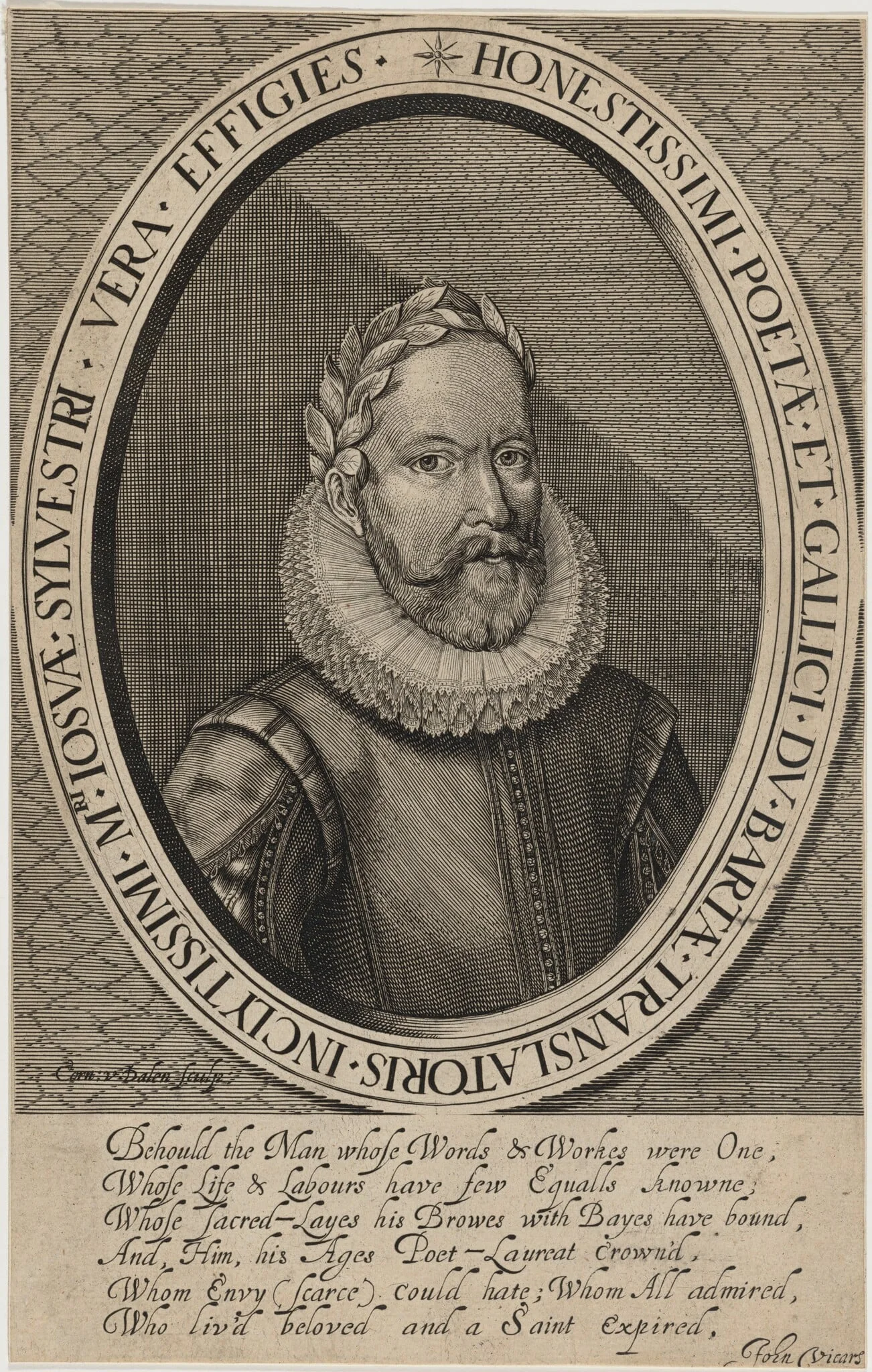 Josuah Sylvester, Poet, detail