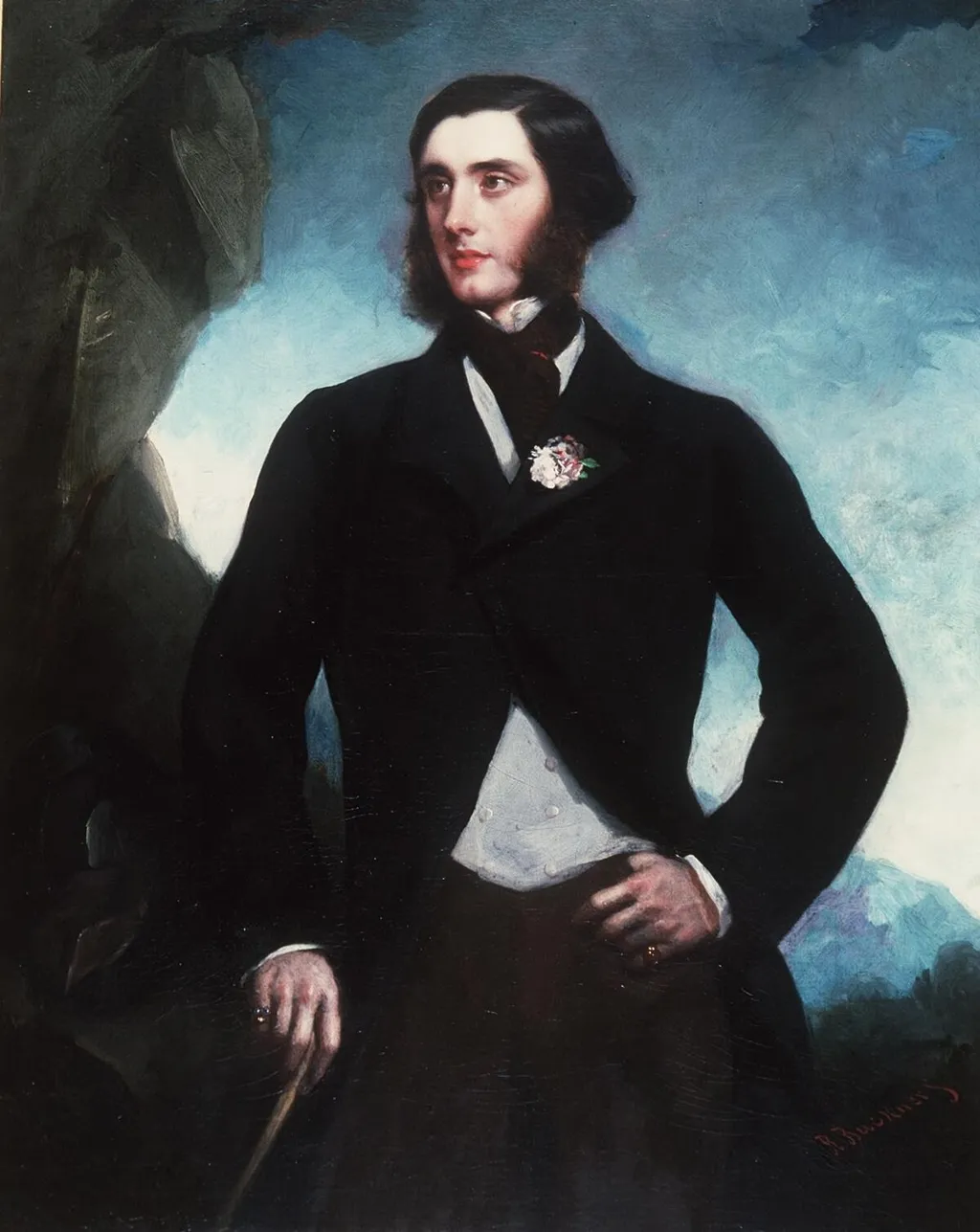 William Graham Vivian (1827-1912), by Richard Buckner, oil, 1860