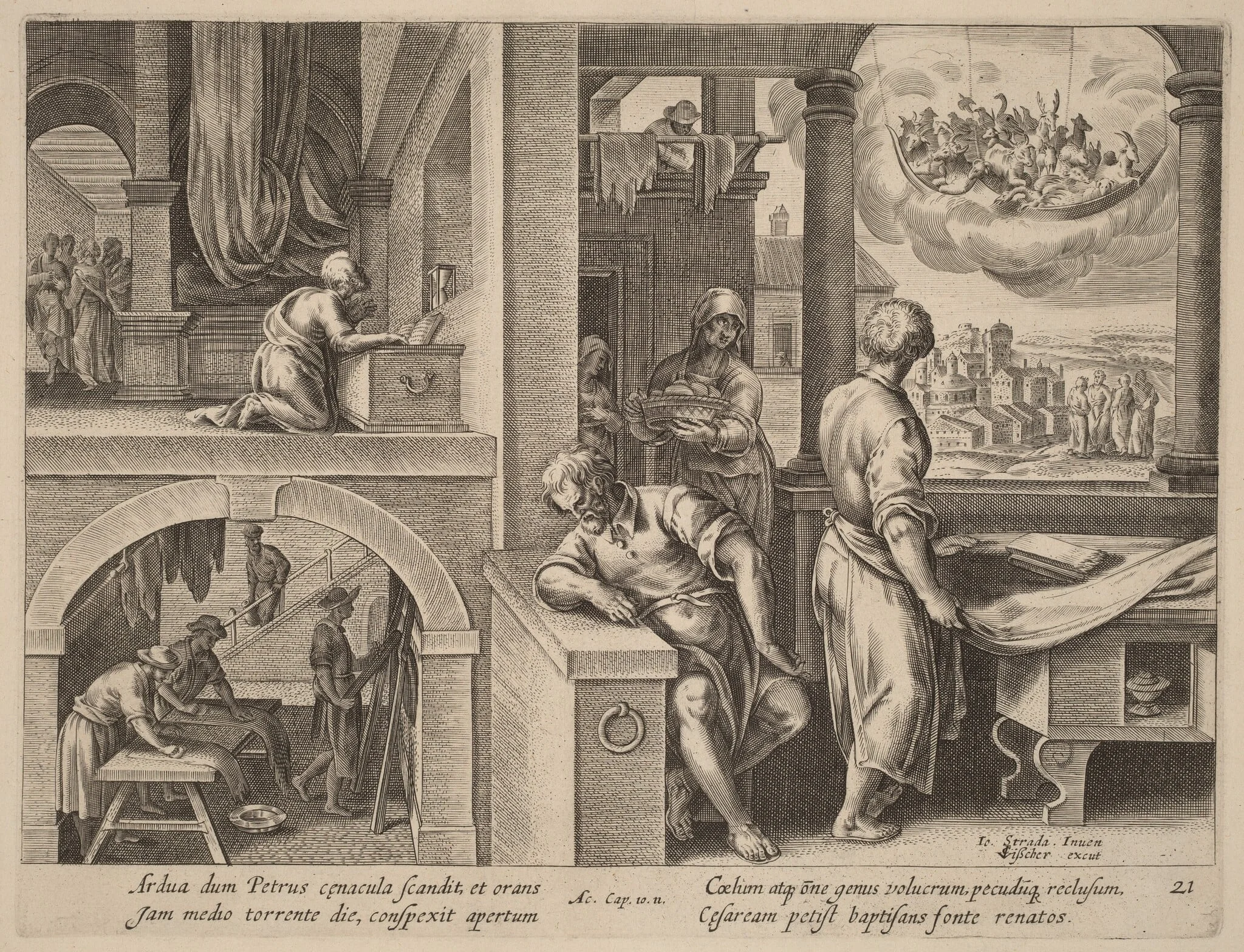 The Vision of Saint Peter, detail