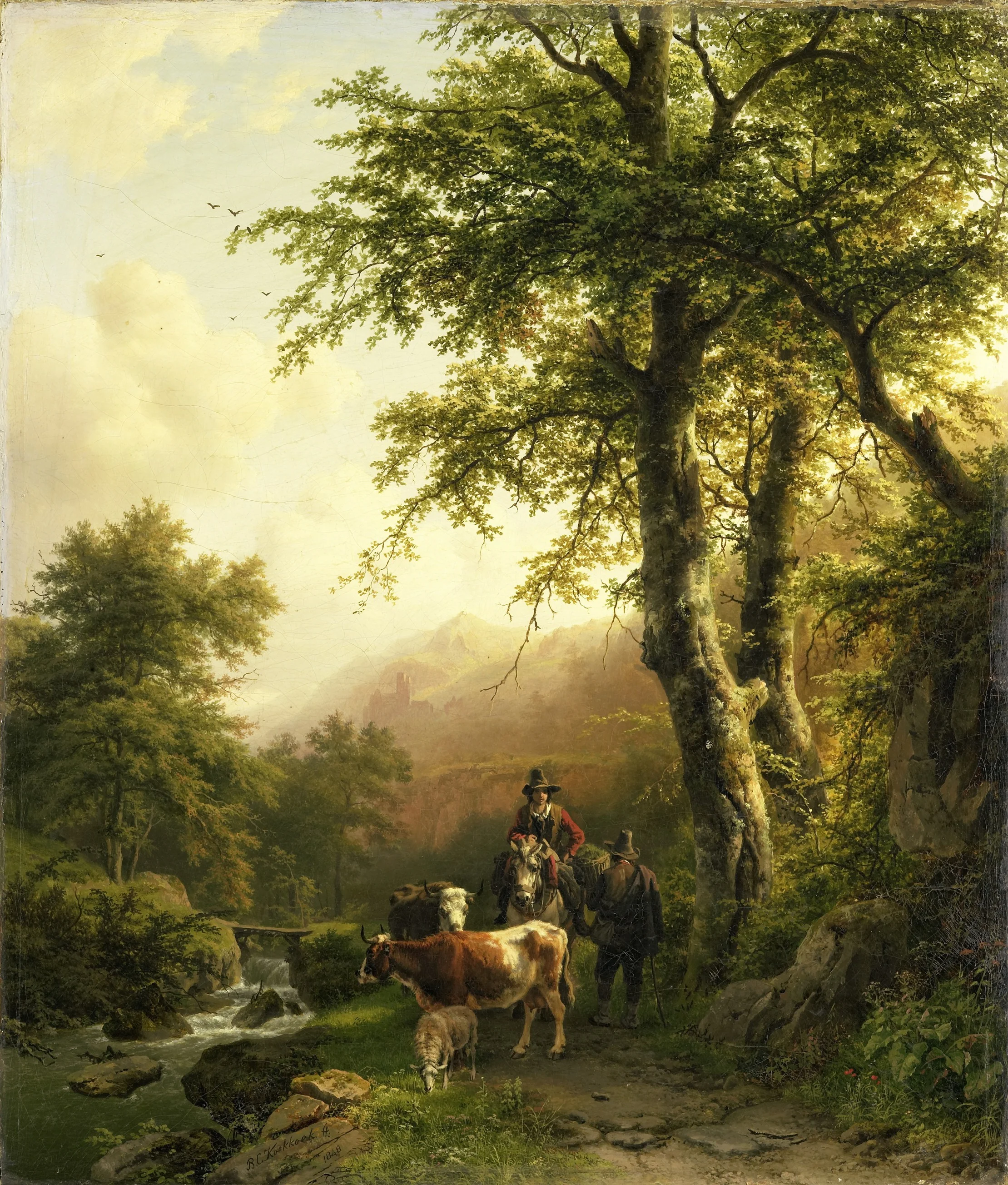Italianate landscape, detail