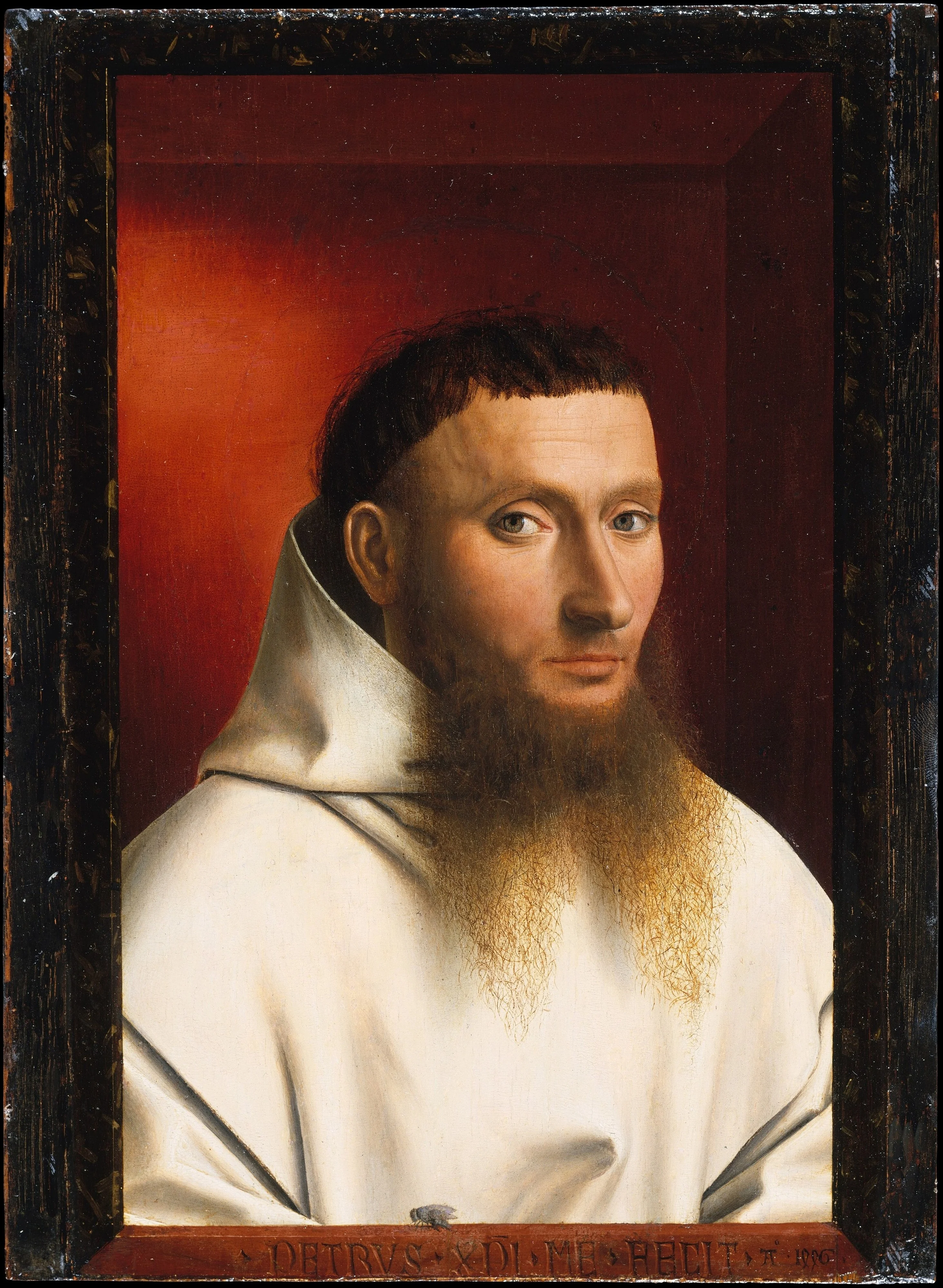 Portrait of a Carthusian, detail