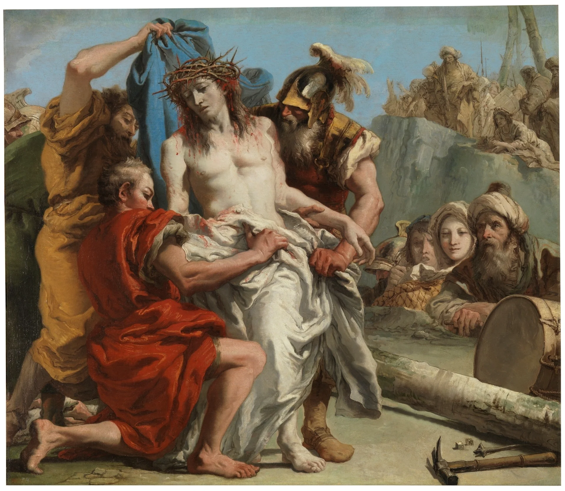 El Expolio de Cristo, detail