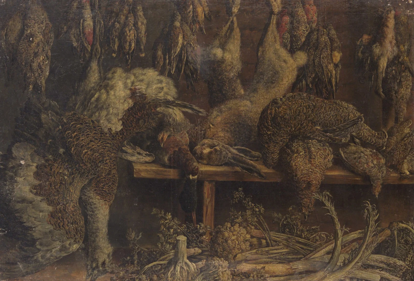 Geflügelstilleben, detail