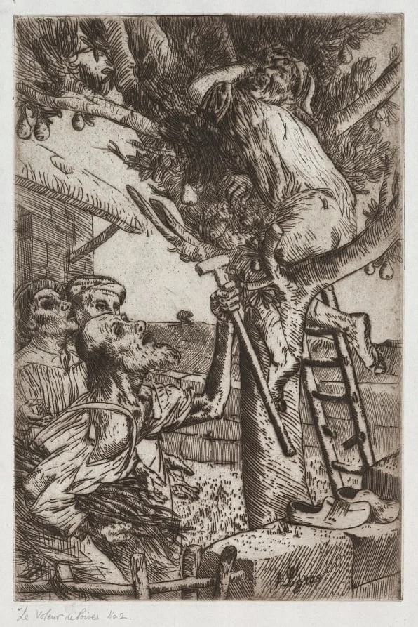 The Pear Thief, No. 1, detail