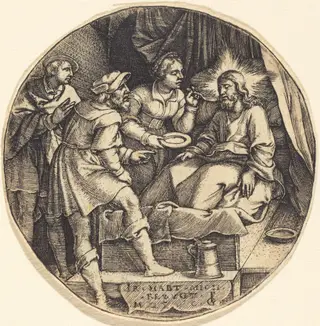 To Nurse the Sick, by Georg Pencz, ink, 1525