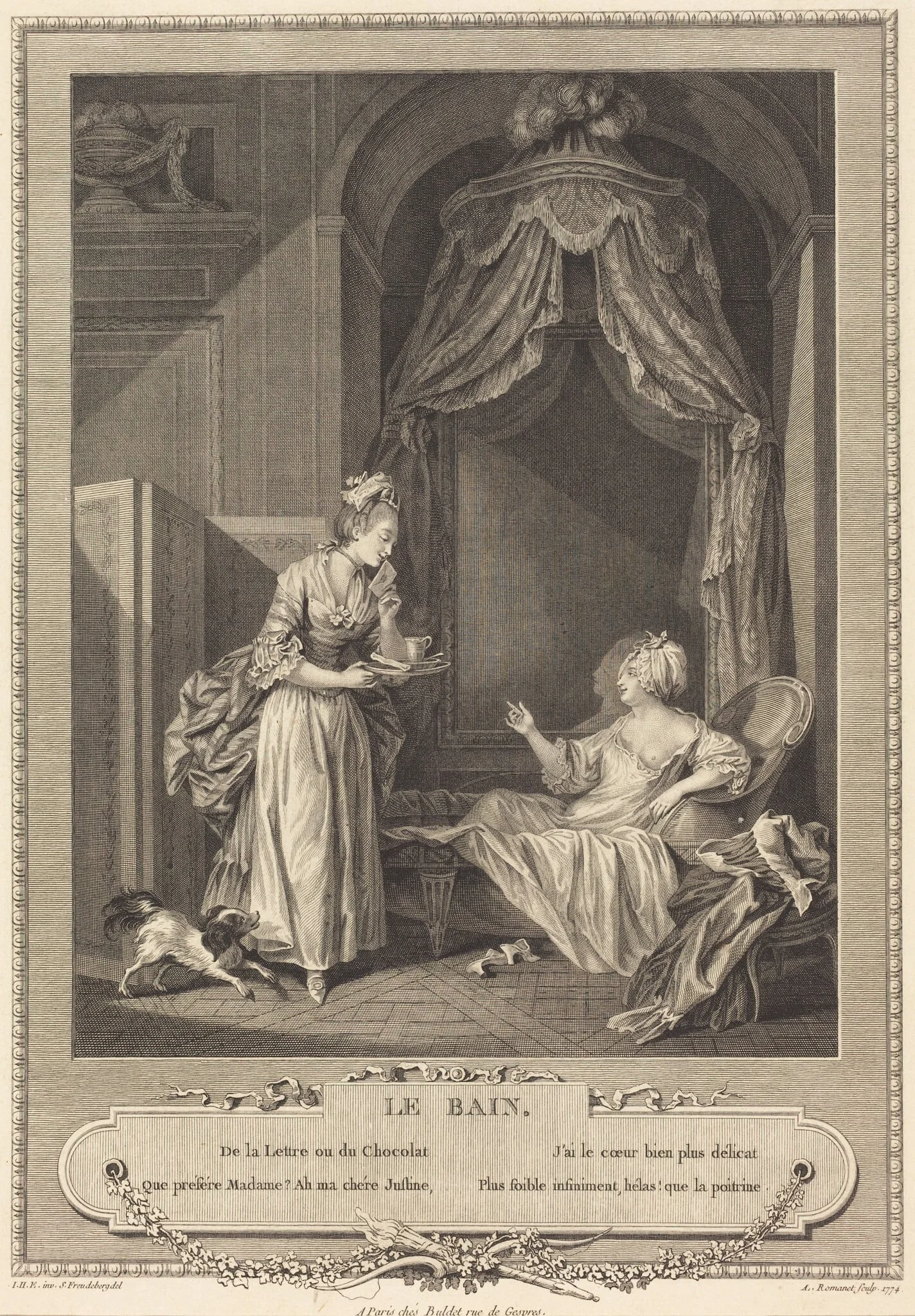 Le bain, detail