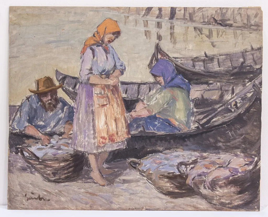 Peisaj din Deltă, by Gheorghe Sârbu, unspecified, 1929
