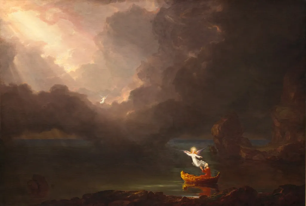 The Voyage of Life: Old Age, by Thomas Cole, oil, 1842