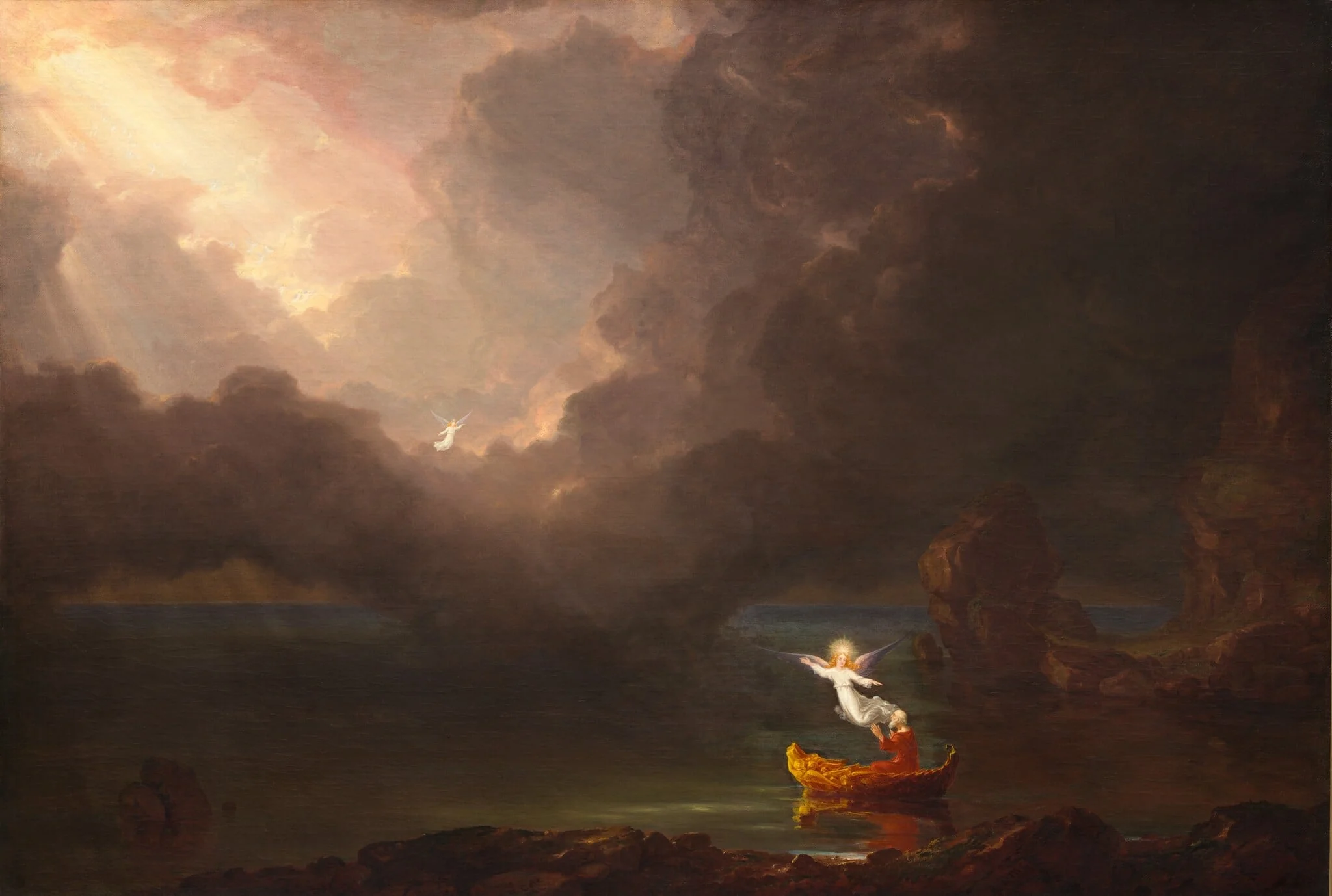 The Voyage of Life: Old Age, detail