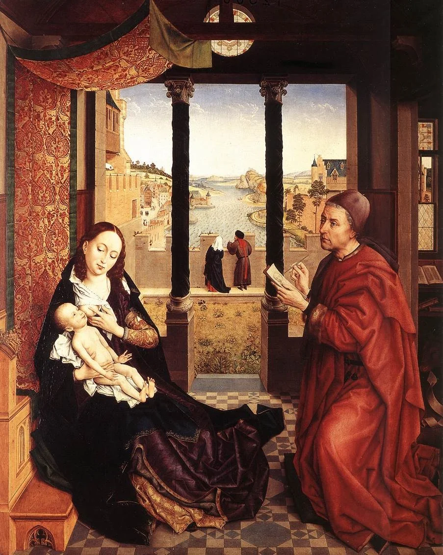St Luke Drawing the Portrait of the Madonna, detail
