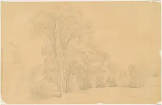 Simsbury, Connecticut, by Aaron Draper Shattuck, graphite, 1866