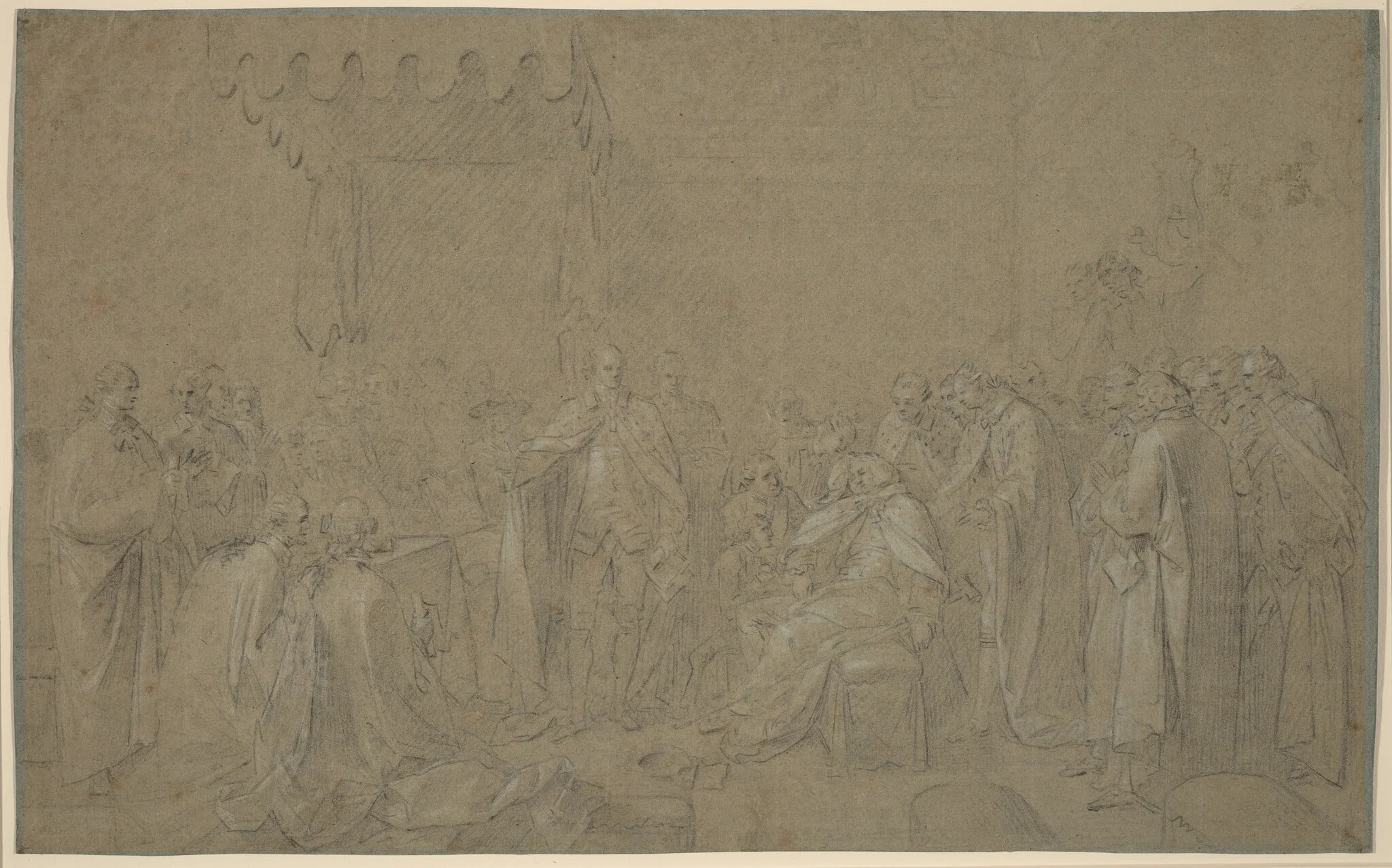 Study for "The Death of the Earl of Chatham", detail