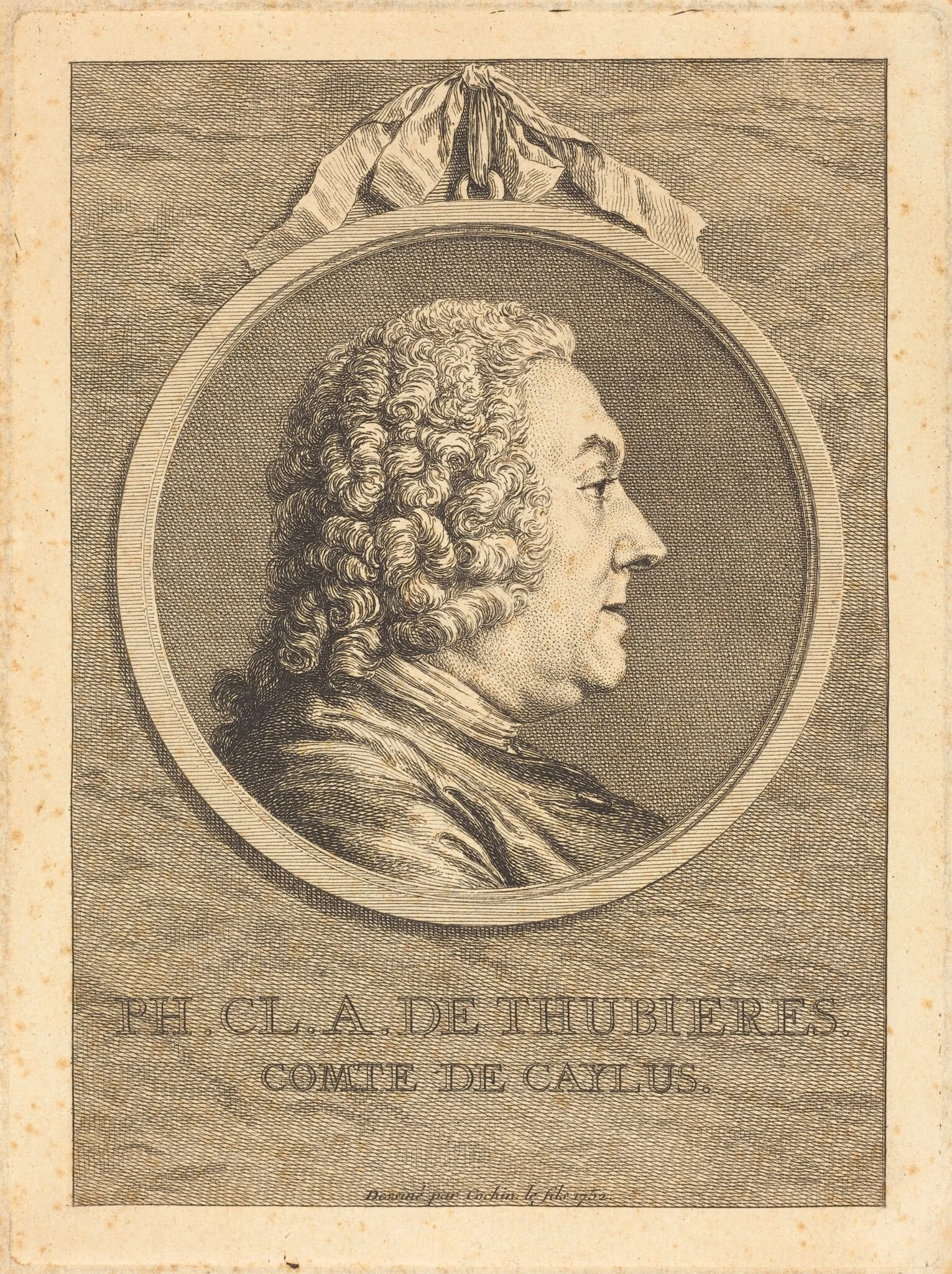 Ph.Cl.A. de Thubieres, Comte de Caylus, detail