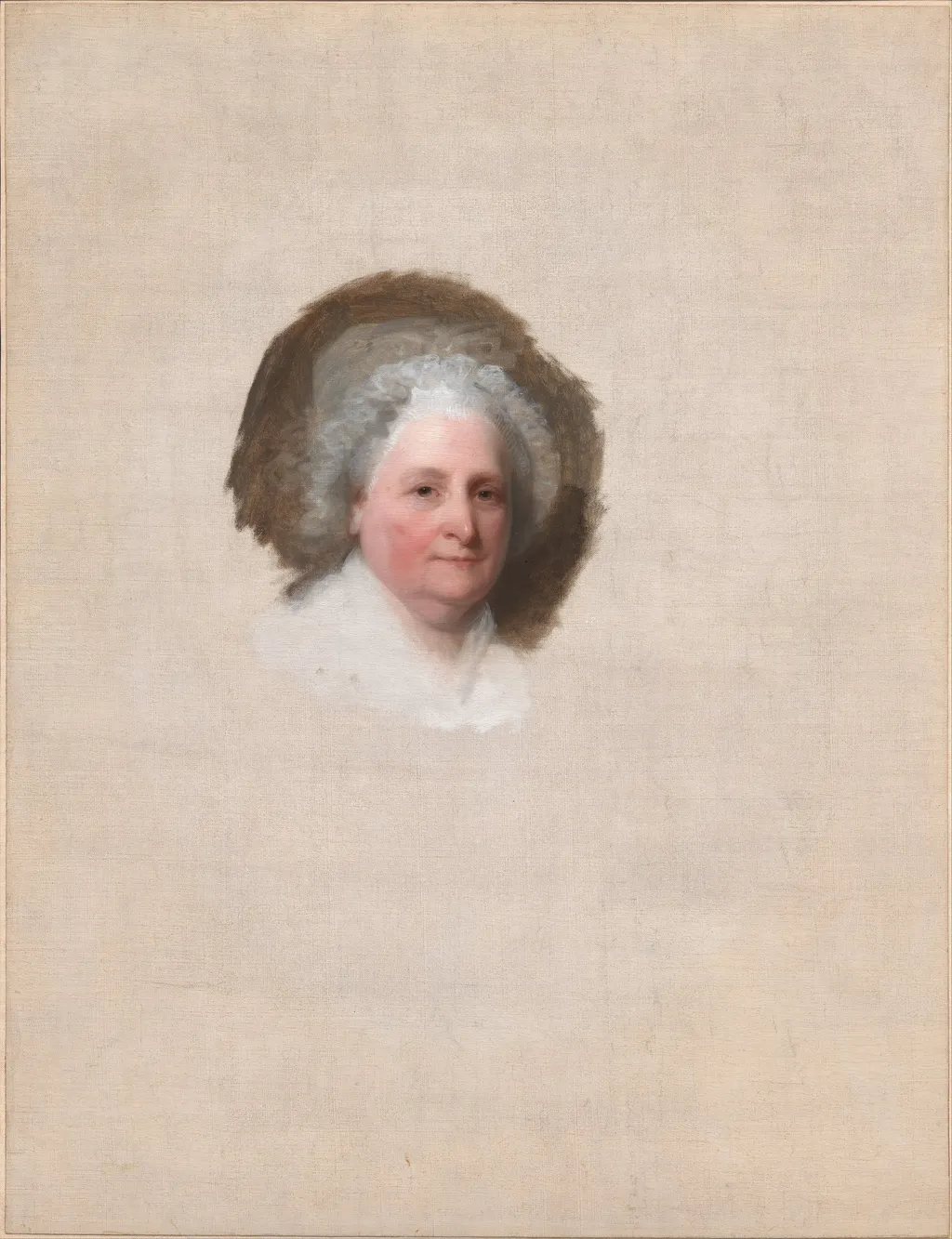 Martha Washington (Martha Dandridge Custis), by Gilbert Stuart, oil, 1798