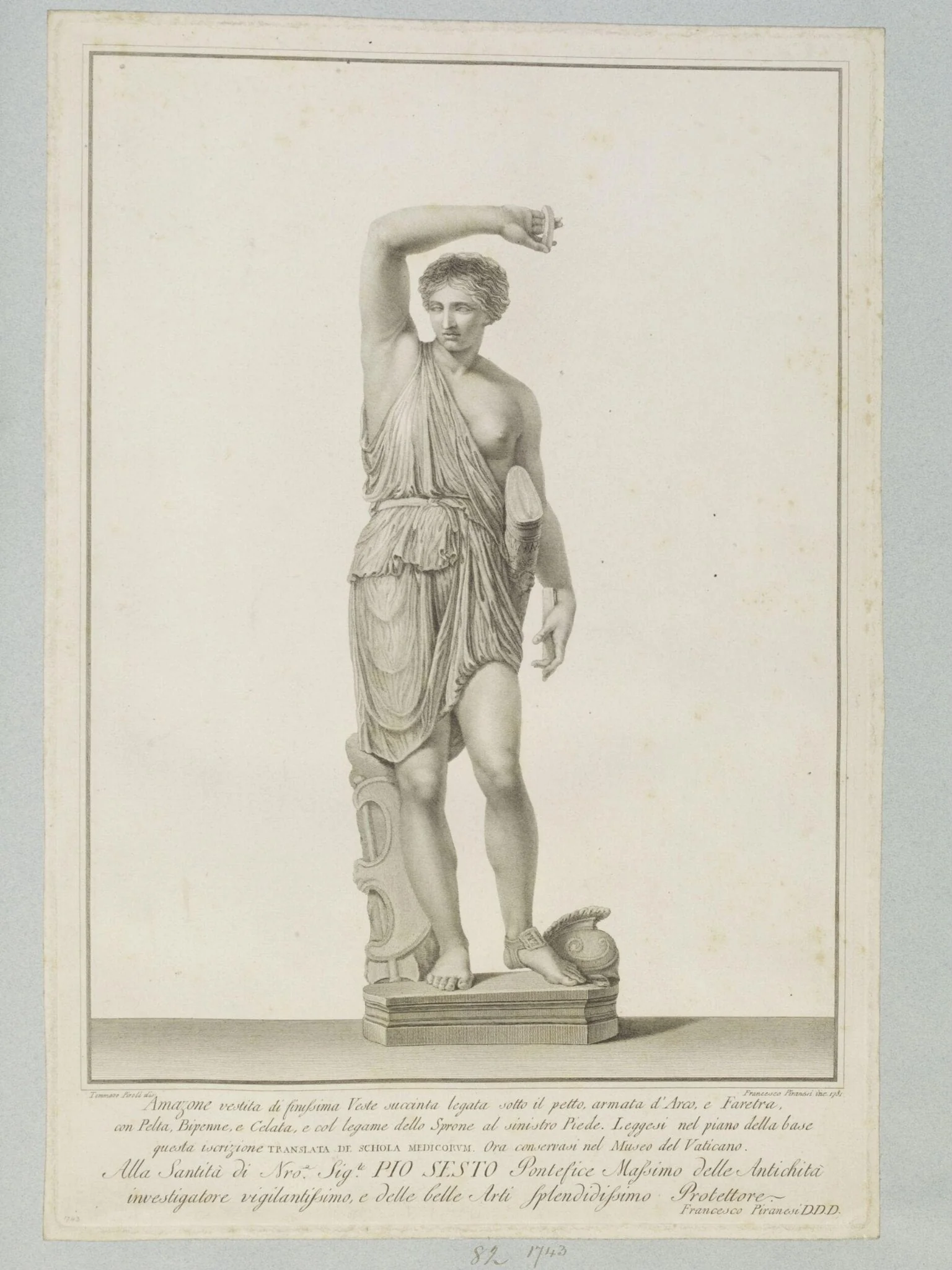Statue of an Amazon, detail