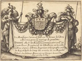 Title Page, by Balthasar Moncornet, ink, 1634