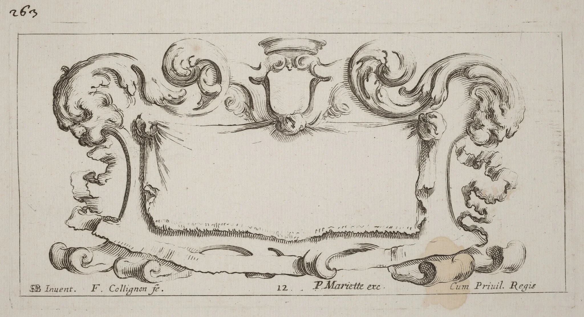 Cartouche, detail