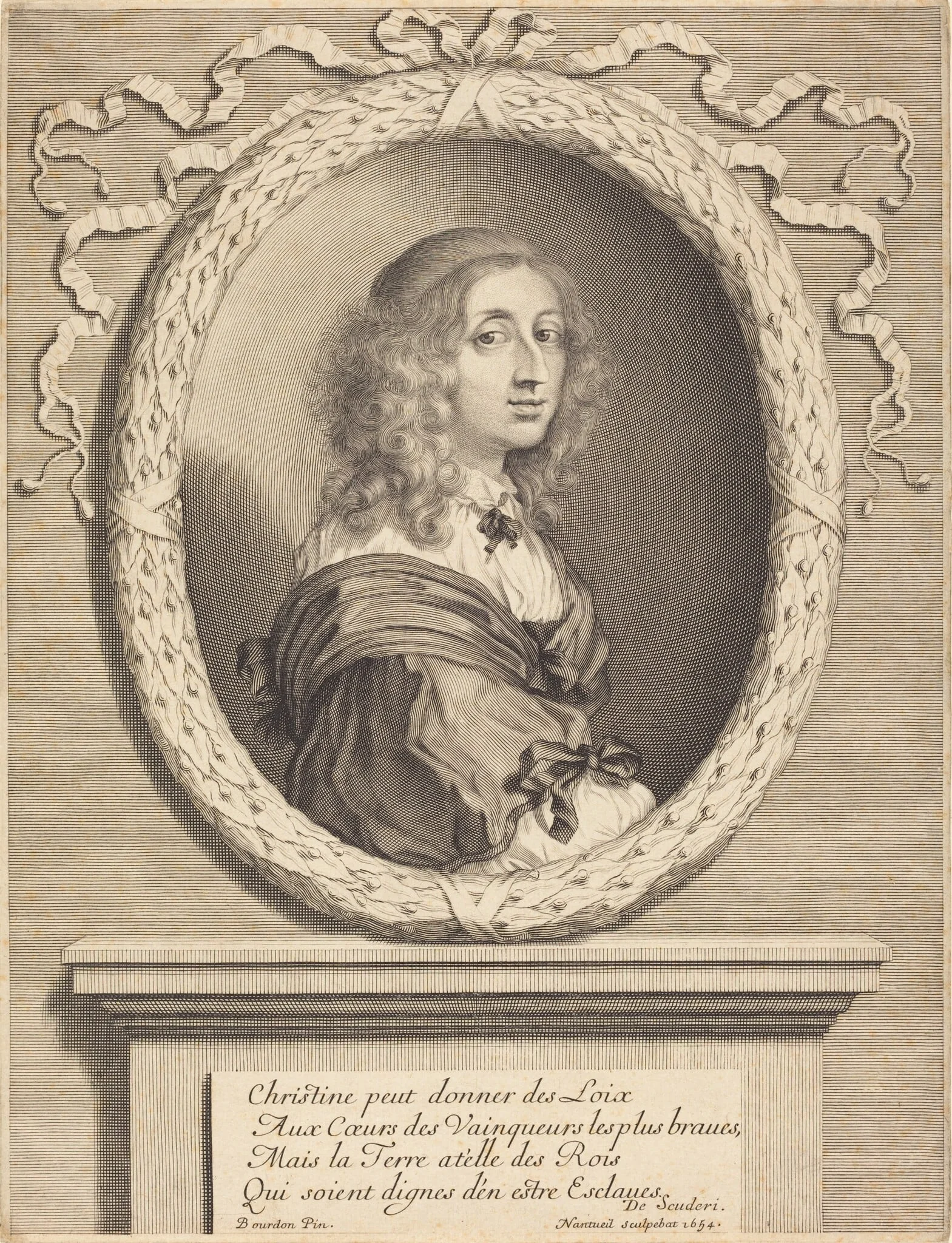 Christina, Queen of Sweden, detail