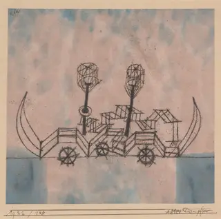 Alter Dampfer (Old Steamboat), by Paul Klee, oil, 1922