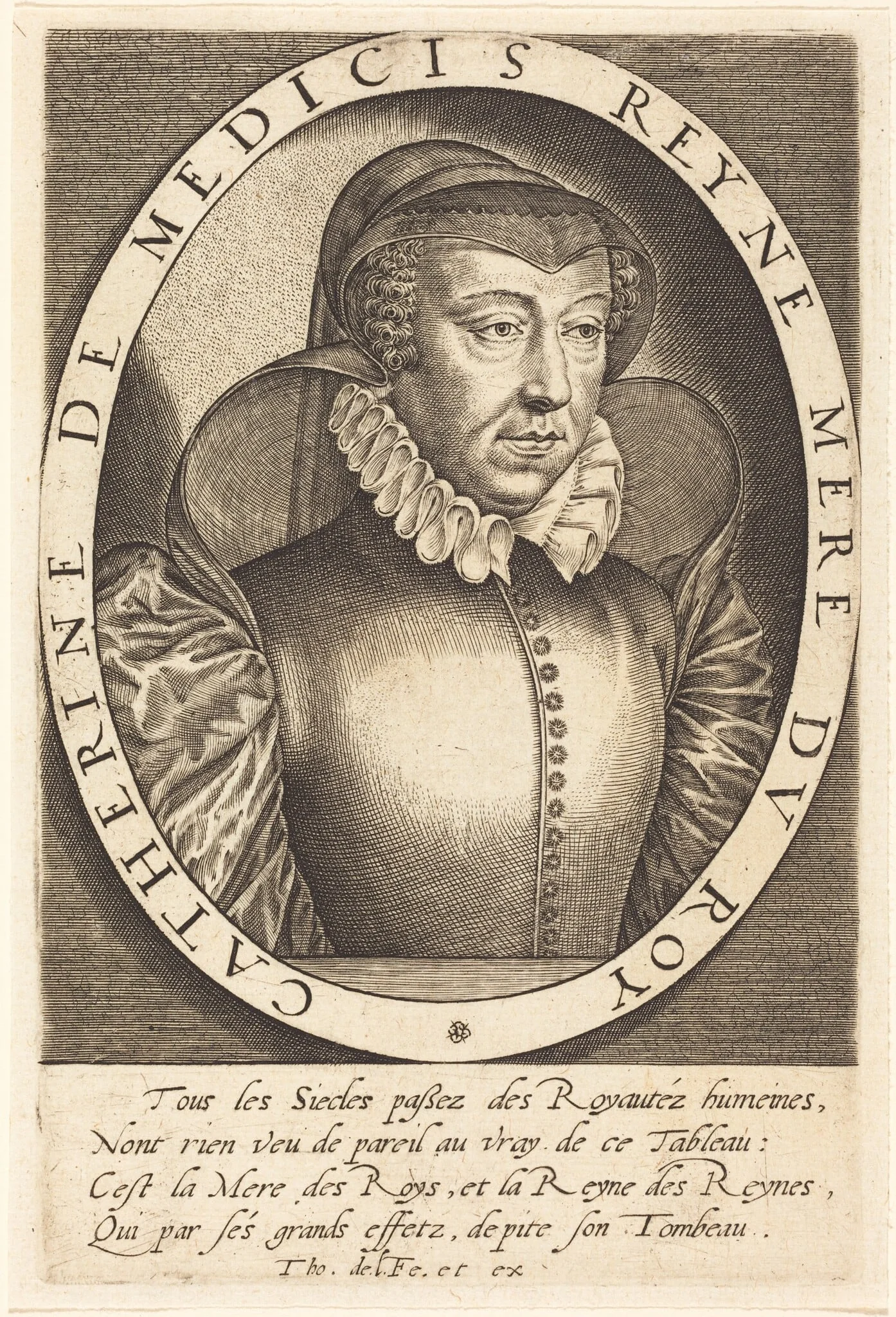 Catherine de Medici, Queen of France, detail