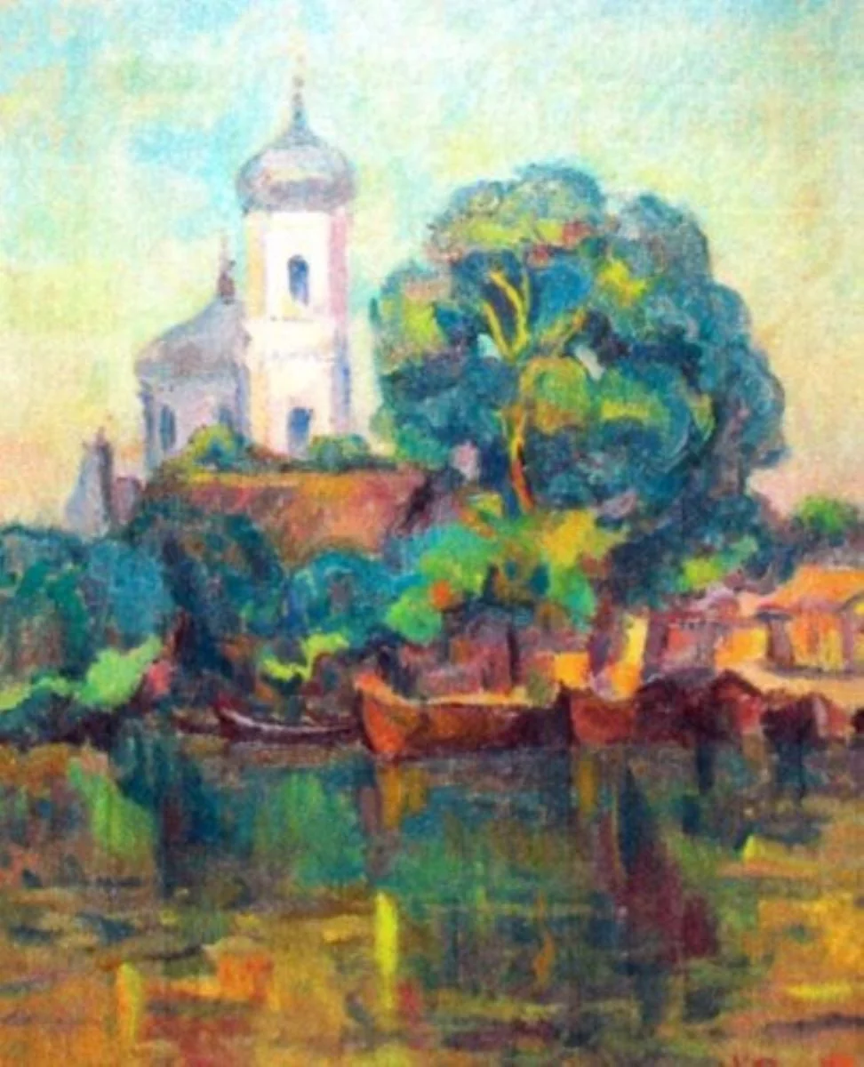 Peisaj din Vâlcov, detail