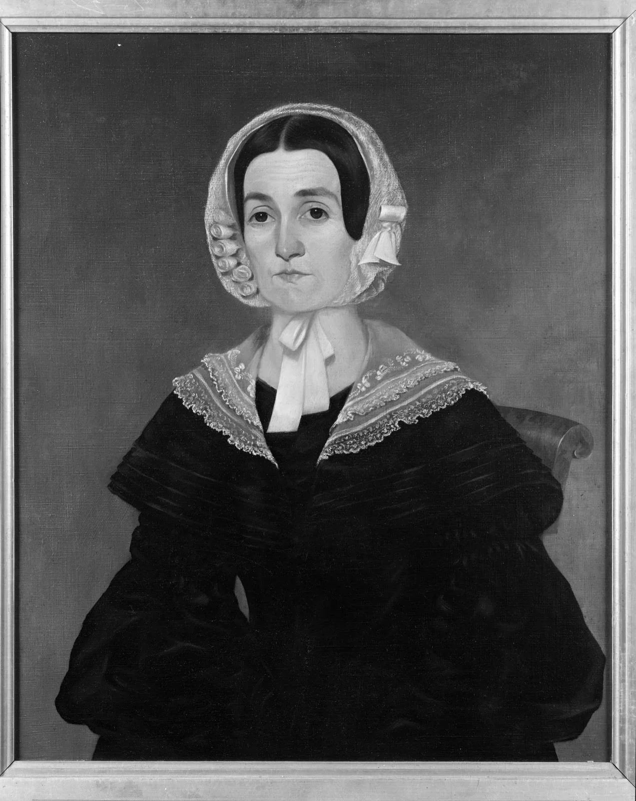 Mrs. David R. Van Derveer (Eliza Holmes Ellis), detail