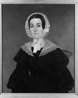 Mrs. David R. Van Derveer (Eliza Holmes Ellis), by George Henry Durrie, oil, 1842