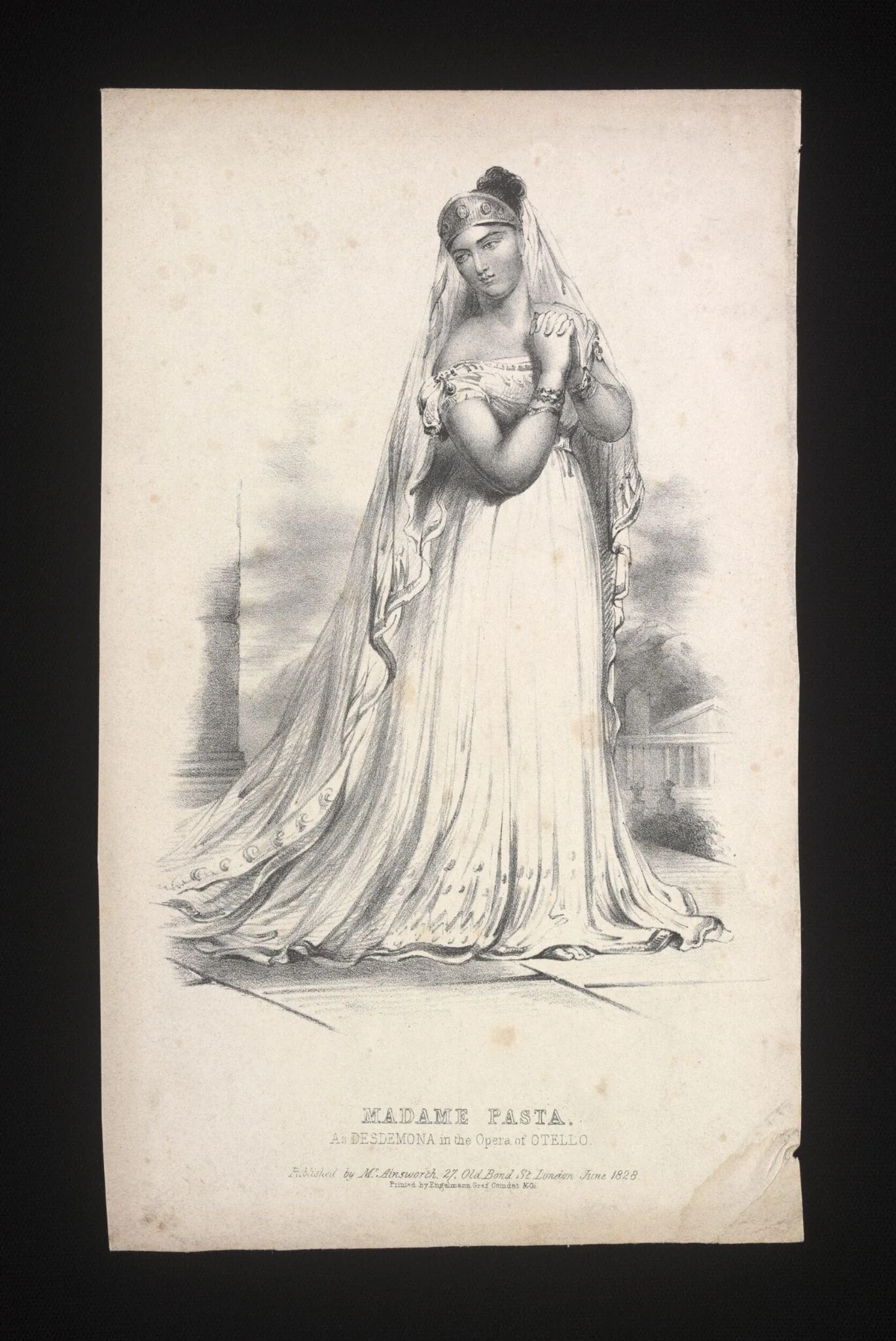 Madame Pasta as Desdemona, detail