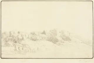 Saint Maurice in Bourgogne (Saint Maurice en Bourgogne), by Alphonse Legros, ink, 1874