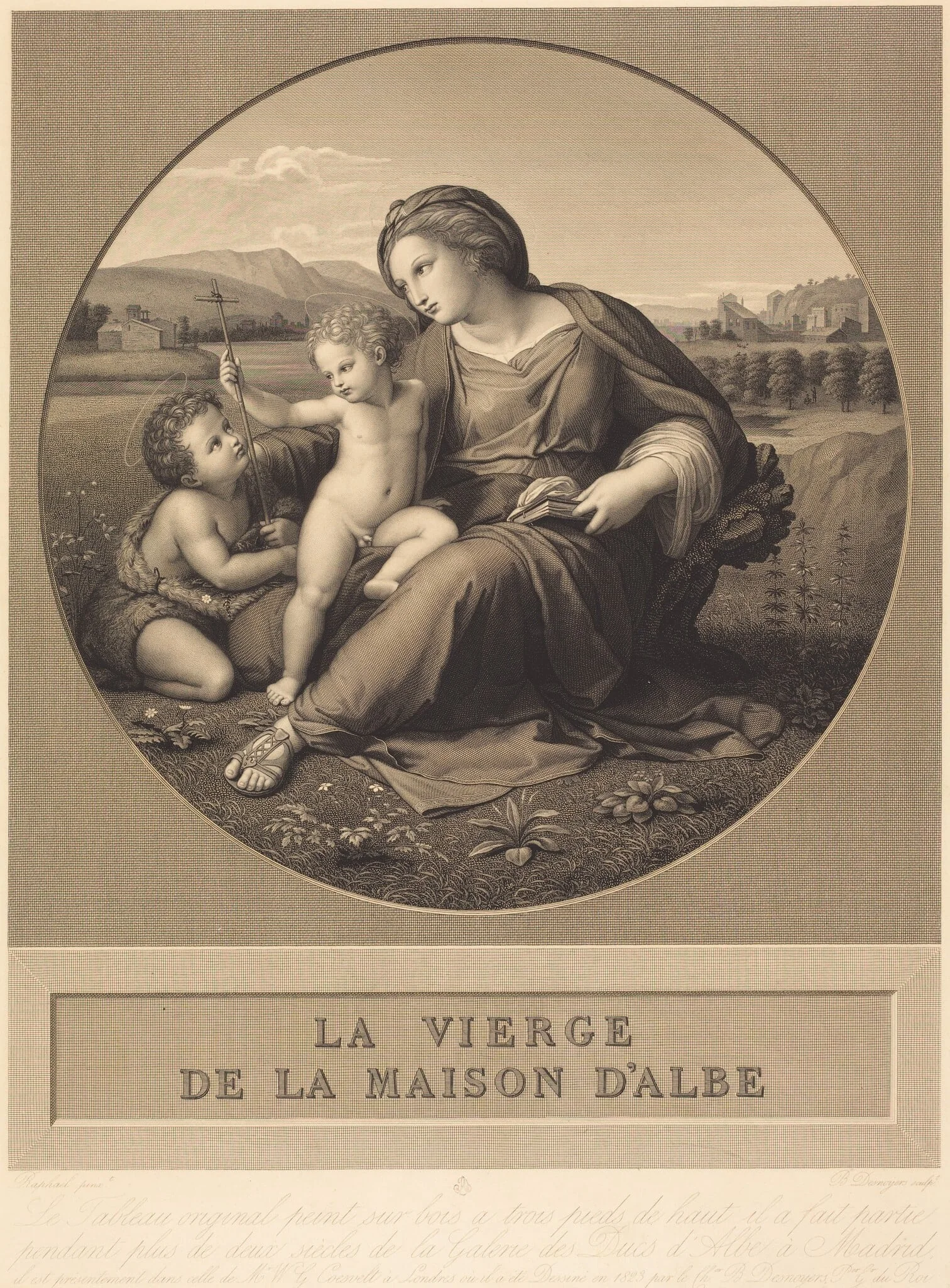 The Alba Madonna, detail