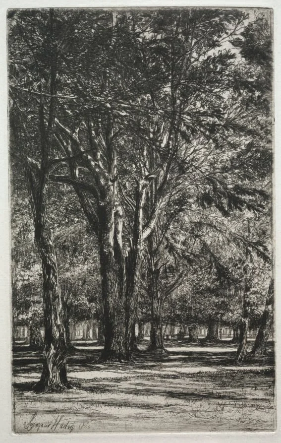 Kensington Gardens (The Large Plate), detail