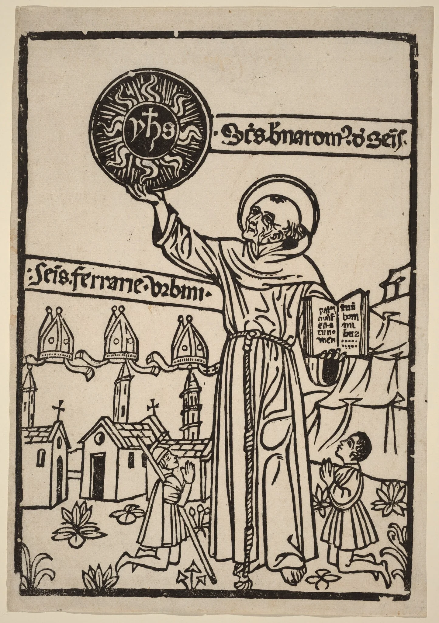 Saint Bernardino of Siena, detail