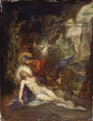Pietà, by Gustave Moreau, oil, 1888