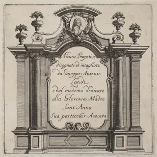 Alcune Prospettive, by Giuseppe Antonio Landi, ink, 1753