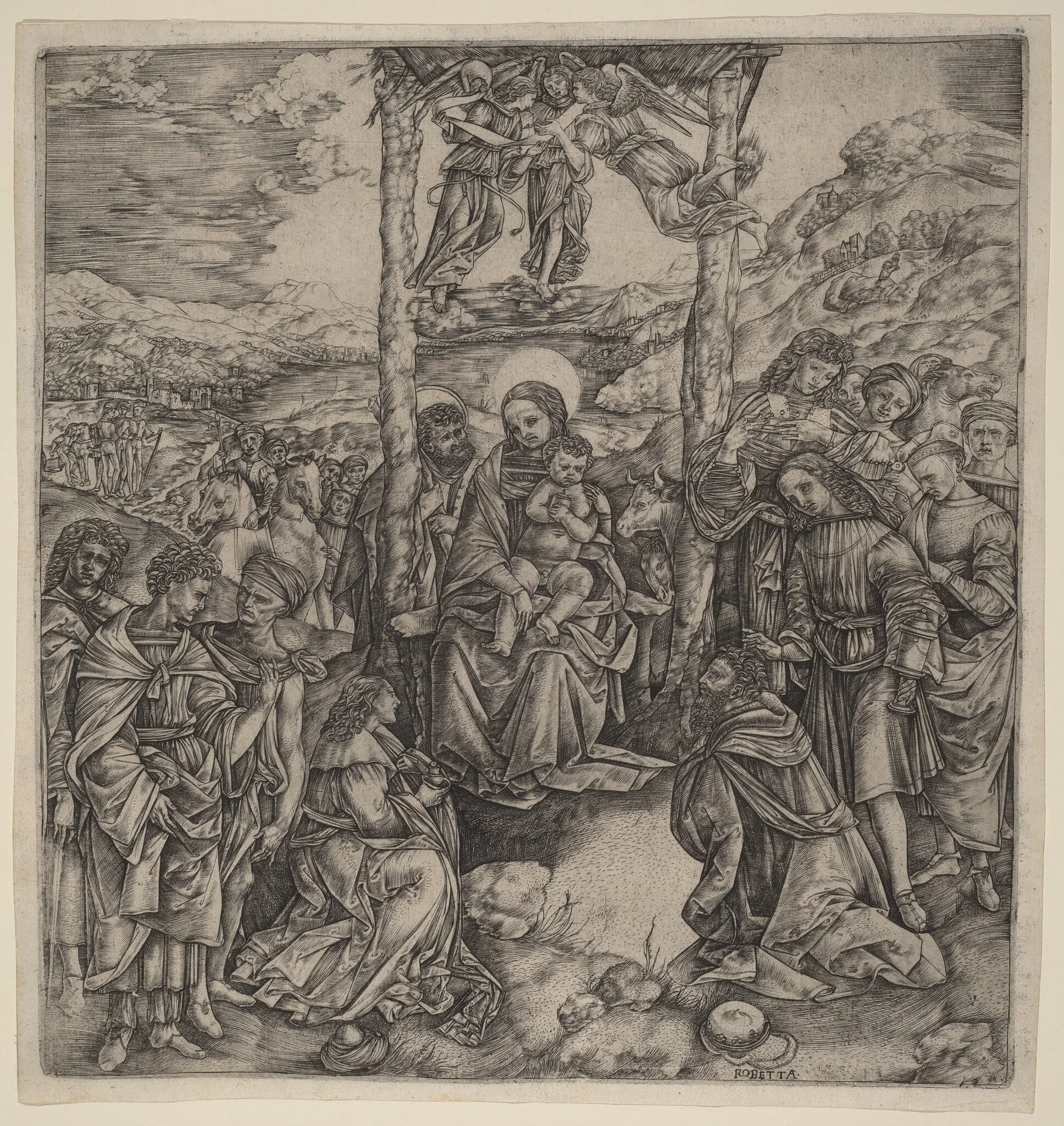 The Adoration of the Magi, detail