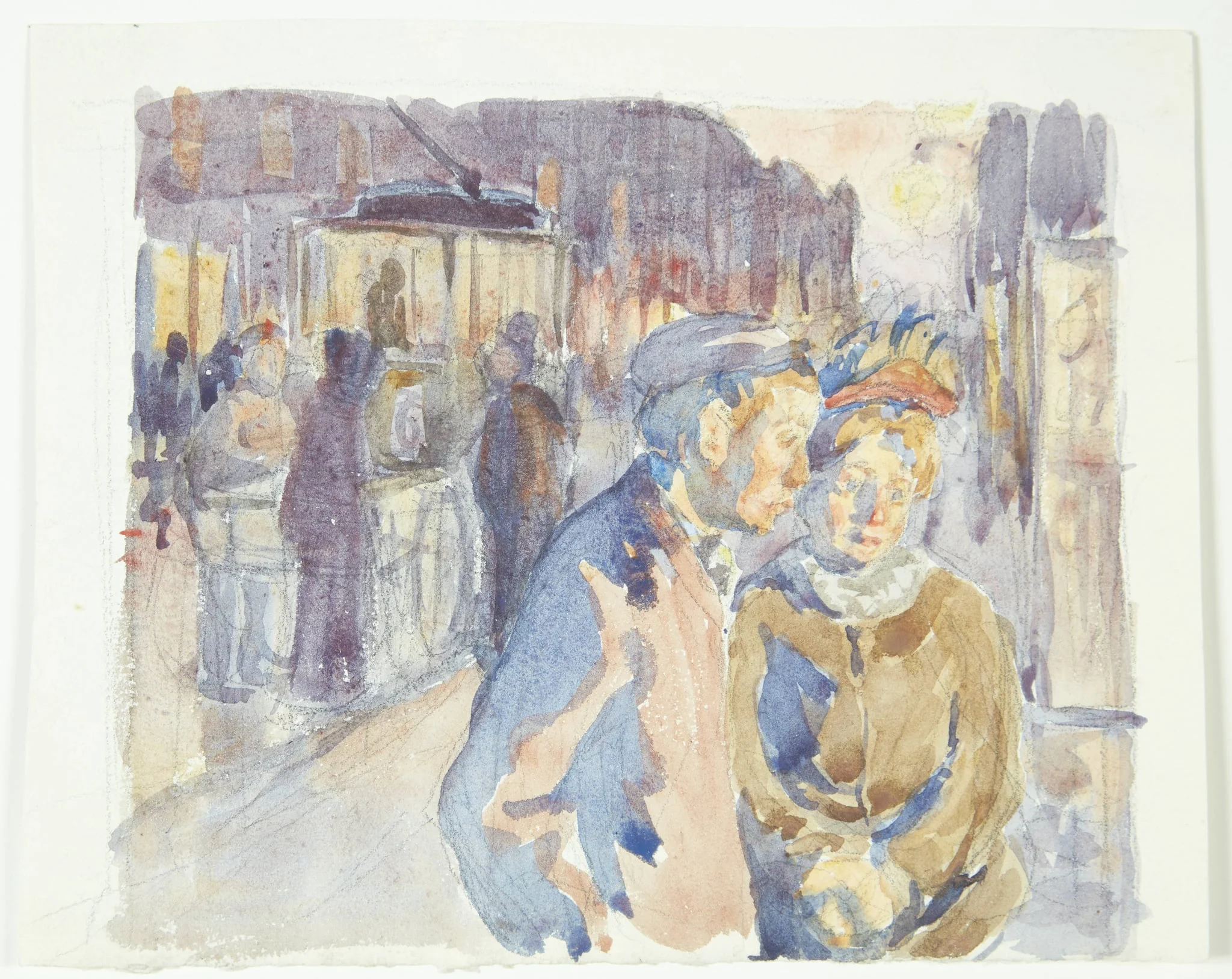 Fra Enghavevej. Aften, detail