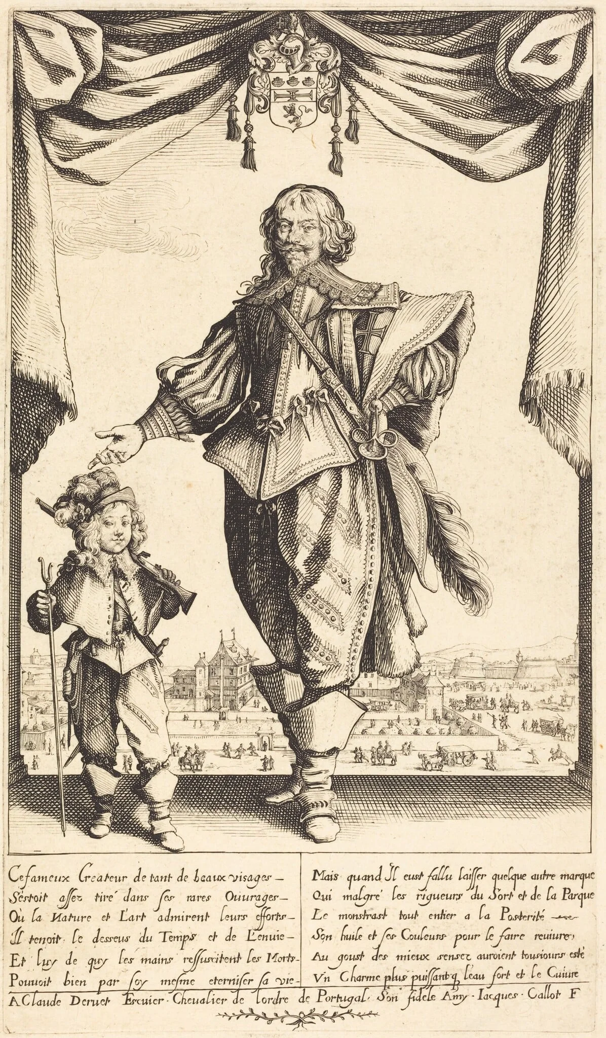 Claude Deruet and his Son, Jean, detail