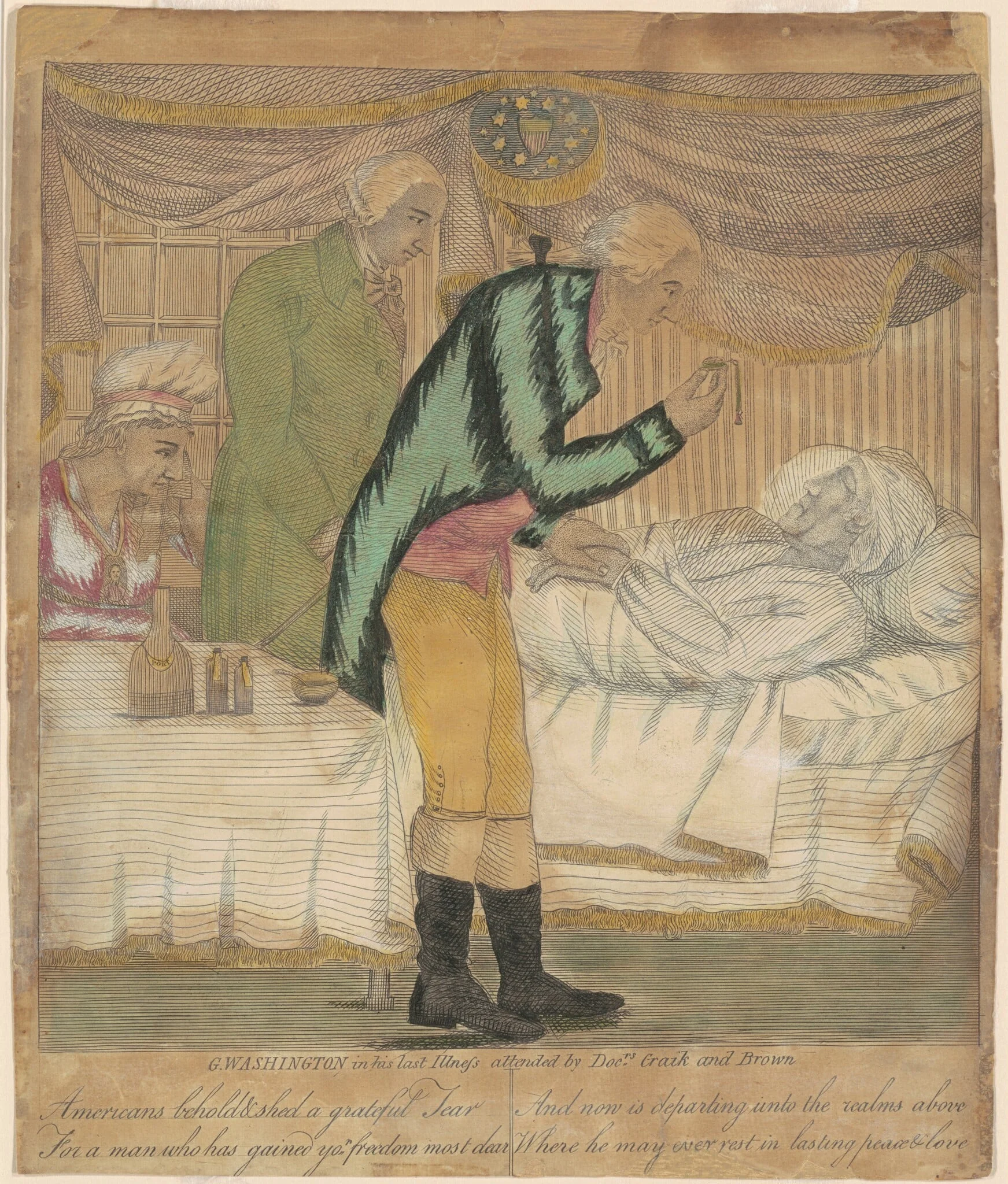 The Death of George Washington, detail