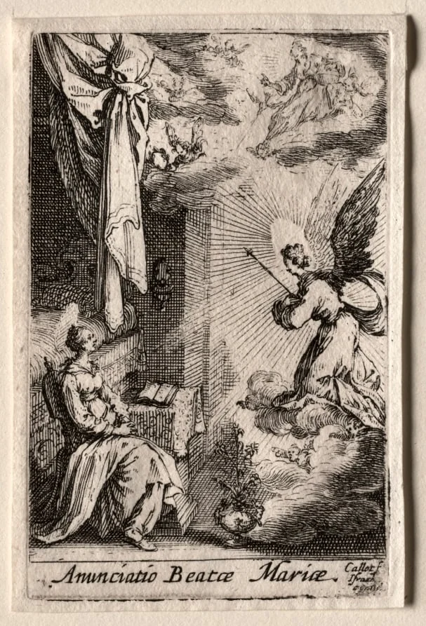 The Annunciation, detail