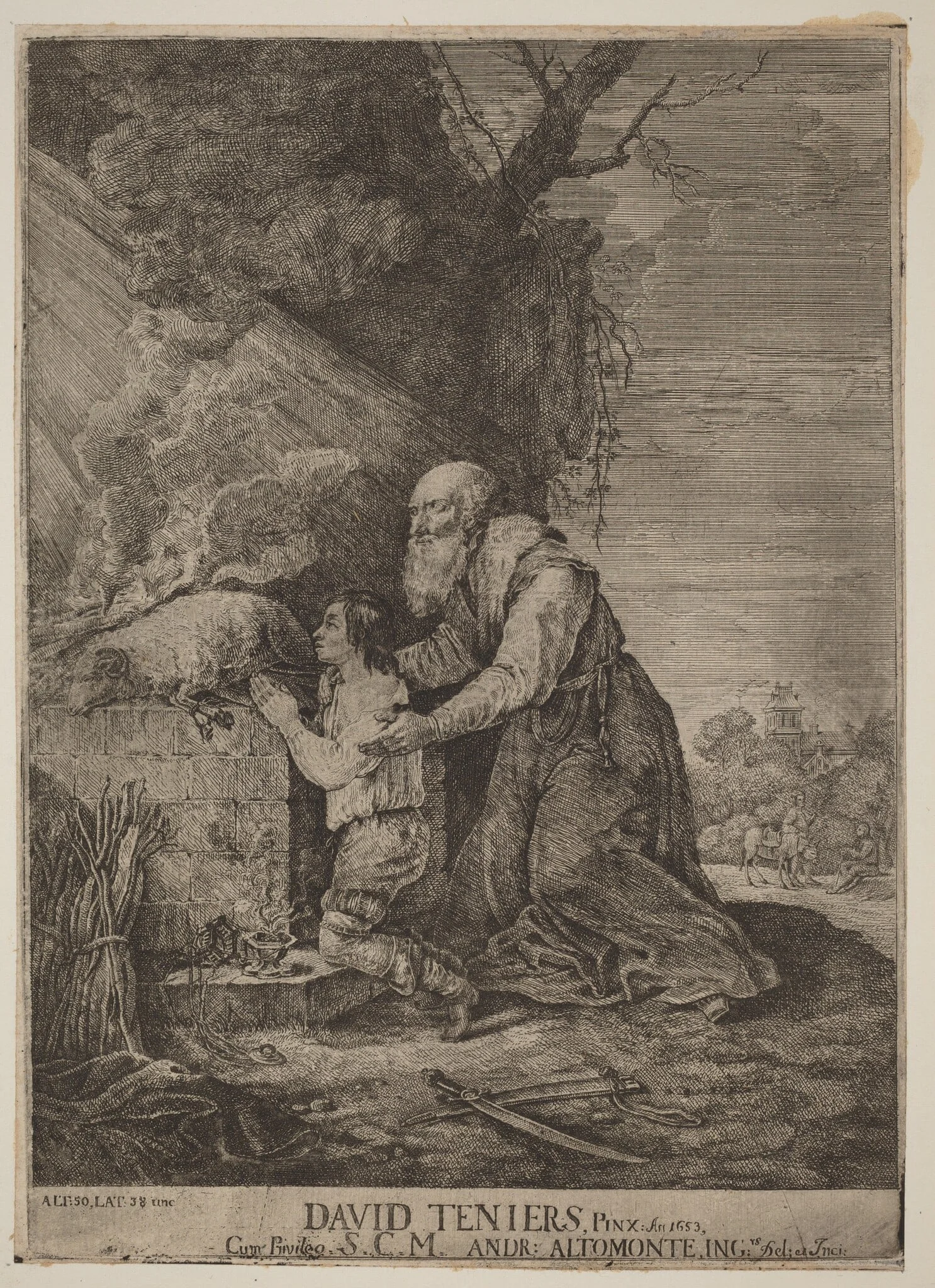 Sacrifice of Isaac, detail
