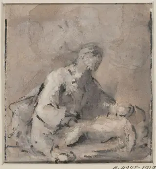 Mother and Child, by Benjamin West, 1738