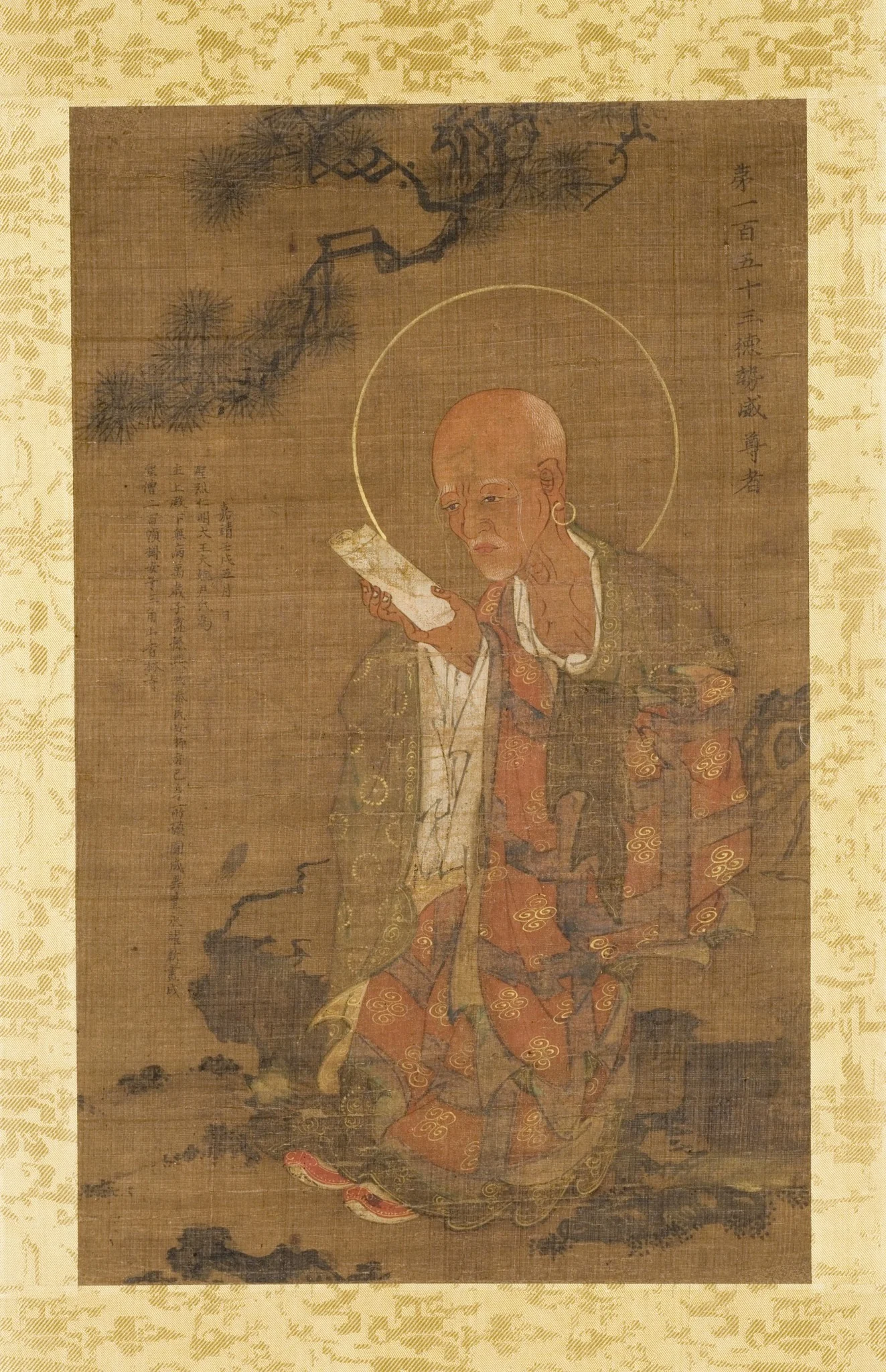 Deoksewi, 153rd of the 500 Nahans (Arhats), detail
